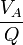 \frac{V_A}{Q}