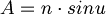  A = n \cdot sin u 