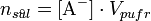 n_{s^\circ\!\!\!ul} = [\mbox{A}^-] \cdot V_{pufr}